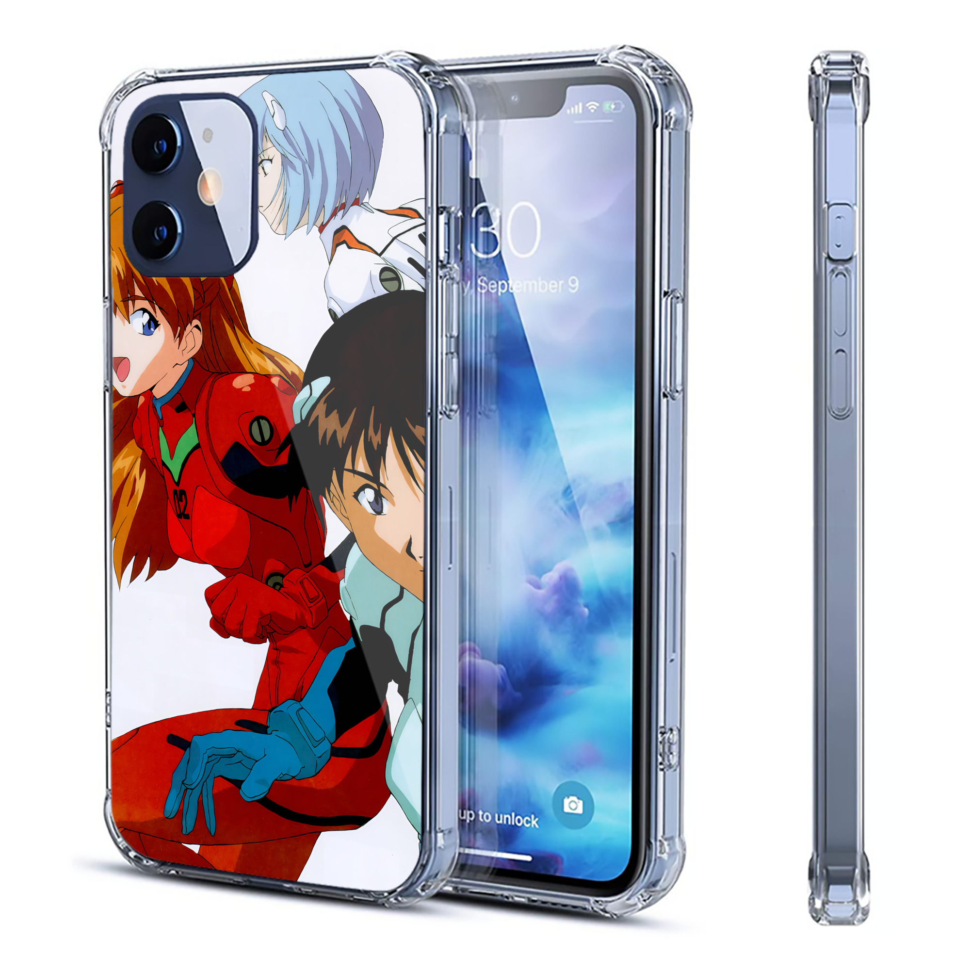 （画像用） EVA 新世紀エヴァンゲリオン 【iPhone 12シリーズ対応】透明スマホケース（クリアソフトケース）